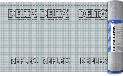 DELTA-REFLEX плeнка пароизоляционная с алюминиевым рефлексным слоем фото 1
